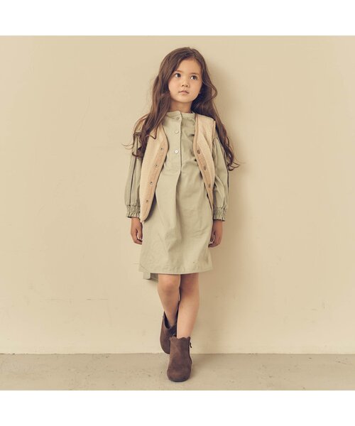 apres les cours（アプレレクール）の「バックリボンブーツ（ブーツ・キッズ・ブラウン/ベージュ・19/17/16/15 /20/18/14）」の12枚目の写真