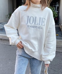 one after another NICE CLAUP | ビックシルエットロゴ刺繍スウェット(裏起毛）(スウェット)