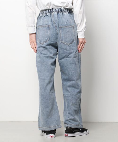 MGV(エムジーヴィー)の「2WAYルーズストレートイージーデニムパンツ(デニムパンツ・メンズ・ブラック/ブルー・MEDIUM/LARGE/X-LARGE)」の18枚目の写真