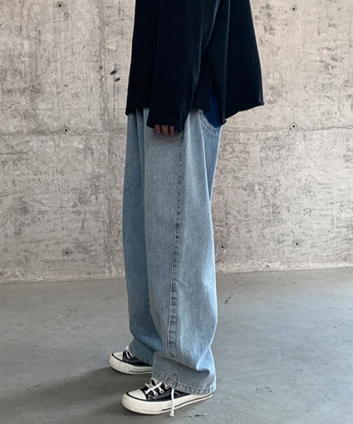 MGV(エムジーヴィー)の「2WAYルーズストレートイージーデニムパンツ(デニムパンツ・メンズ・ブラック/ブルー・MEDIUM/LARGE/X-LARGE)」の22枚目の写真