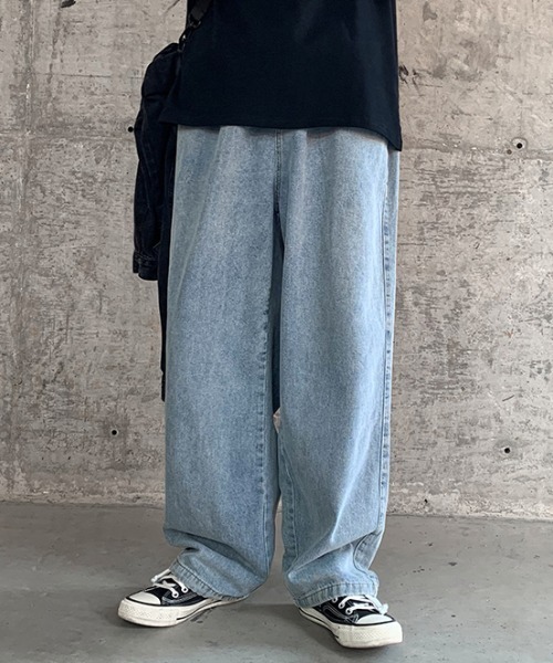 MGV(エムジーヴィー)の「2WAYルーズストレートイージーデニムパンツ(デニムパンツ・メンズ・ブラック/ブルー・MEDIUM/LARGE/X-LARGE)」の16枚目の写真