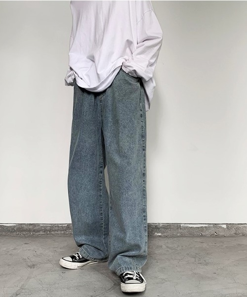 MGV(エムジーヴィー)の「2WAYルーズストレートイージーデニムパンツ(デニムパンツ・メンズ・ブラック/ブルー・MEDIUM/LARGE/X-LARGE)」の7枚目の写真