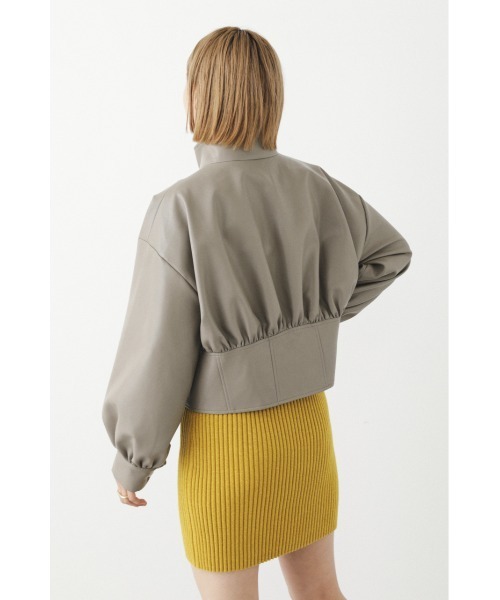 SHEL'TTER ORIGINAL（シェルターオリジナル）の「フェイクレザーブルゾン（ブルゾン・レディース・パープル/グレー・FREE）」の8枚目の写真