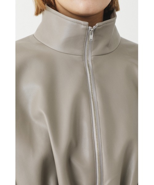 SHEL'TTER ORIGINAL（シェルターオリジナル）の「フェイクレザーブルゾン（ブルゾン・レディース・パープル/グレー・FREE）」の9枚目の写真