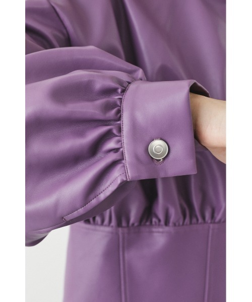 SHEL'TTER ORIGINAL（シェルターオリジナル）の「フェイクレザーブルゾン（ブルゾン・レディース・パープル/グレー・FREE）」の14枚目の写真