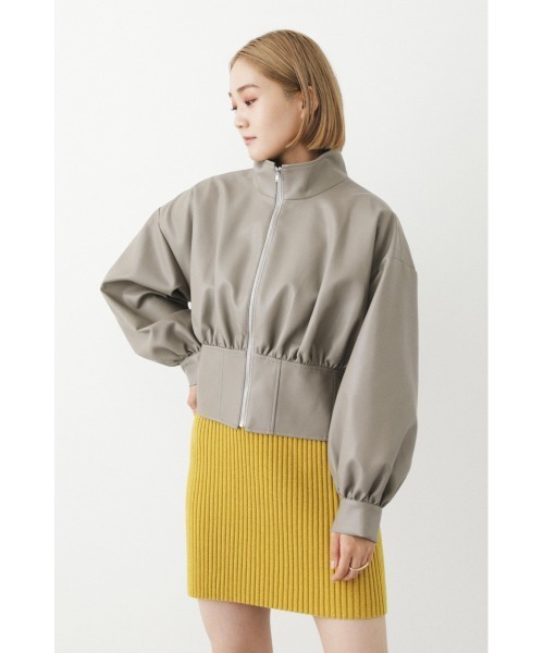 SHEL'TTER ORIGINAL（シェルターオリジナル）の「フェイクレザーブルゾン（ブルゾン・レディース・パープル/グレー・FREE）」の6枚目の写真