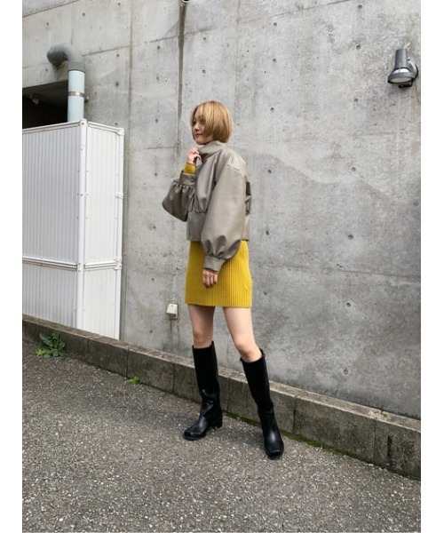 SHEL'TTER ORIGINAL（シェルターオリジナル）の「フェイクレザーブルゾン（ブルゾン・レディース・パープル/グレー・FREE）」の15枚目の写真