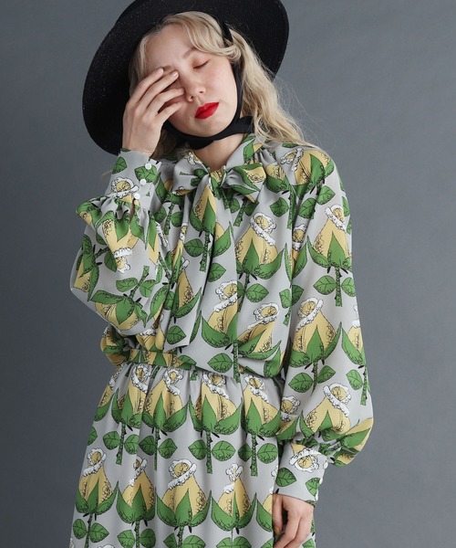 peu pres（プープレ）の「ばらのつぼみpr　ボウタイブラウス（シャツ/ブラウス・レディース・ピンク/イエロー・FREE）」の9枚目の写真