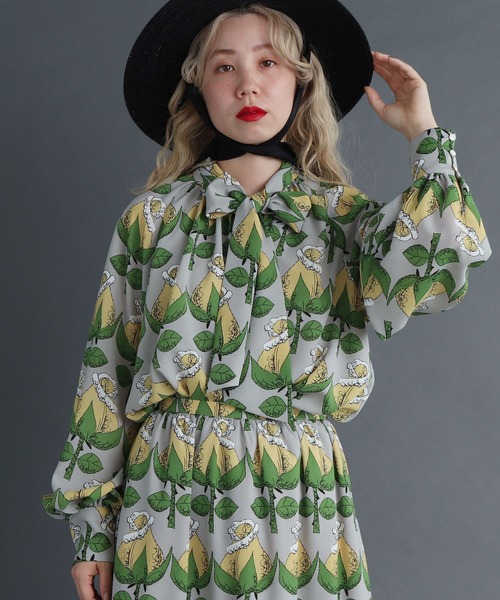 peu pres（プープレ）の「ばらのつぼみpr　ボウタイブラウス（シャツ/ブラウス・レディース・ピンク/イエロー・FREE）」の14枚目の写真