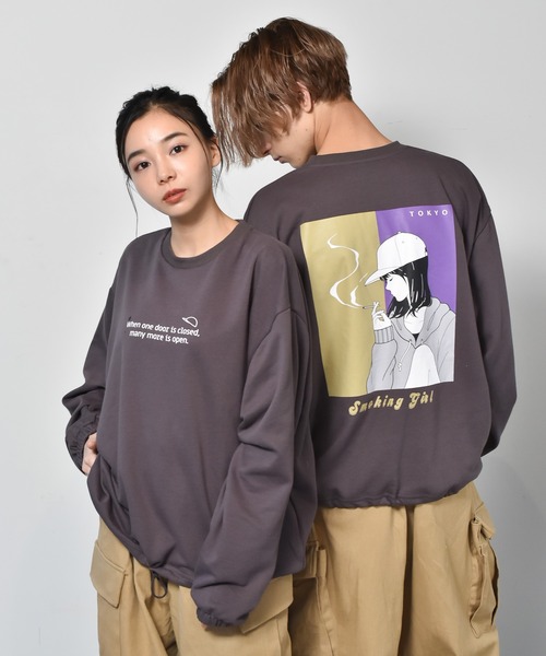 Starting Over(スターティングオーバー)の「裏毛 イラストバックプリント クルーネックスウェット(スウェット・メンズ・ホワイト系/グリーン系1/ホワイト系6/ブルー系2/ホワイト系2/グリーン系/グレー系6/グレー系2/グレー系5/ブルー系4/ホワイト系1/グレー系3/ホワイト系3/ホワイト系4/グレー系1/グレー系/ブルー系1/ホワイト系5/ブルー系/ブルー系3/グレー系4/ブルー系5/グレー系7・L/M)」の10枚目の写真