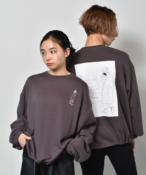 Starting Over(スターティングオーバー)の「裏毛 イラストバックプリント クルーネックスウェット(スウェット・メンズ・ホワイト系/グリーン系1/ホワイト系6/ブルー系2/ホワイト系2/グリーン系/グレー系6/グレー系2/グレー系5/ブルー系4/ホワイト系1/グレー系3/ホワイト系3/ホワイト系4/グレー系1/グレー系/ブルー系1/ホワイト系5/ブルー系/ブルー系3/グレー系4/ブルー系5/グレー系7・L/M)」の12枚目の写真