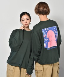 ANNNTIAN ボタニカル柄トレーナー ONE SIZE ANNNTIAN ボタニカル柄トレーナー ONE SIZE ANNNTIAN ボタニカル