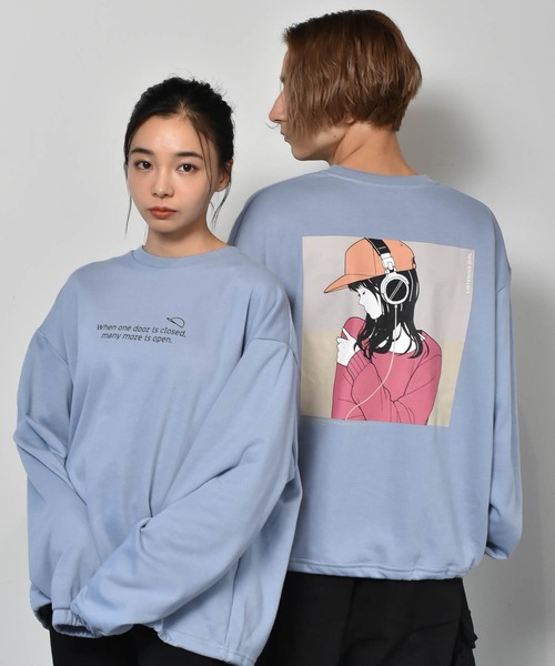 Starting Over(スターティングオーバー)の「裏毛 イラストバックプリント クルーネックスウェット(スウェット・メンズ・ホワイト系/グリーン系1/ホワイト系6/ブルー系2/ホワイト系2/グリーン系/グレー系6/グレー系2/グレー系5/ブルー系4/ホワイト系1/グレー系3/ホワイト系3/ホワイト系4/グレー系1/グレー系/ブルー系1/ホワイト系5/ブルー系/ブルー系3/グレー系4/ブルー系5/グレー系7・L/M)」の18枚目の写真