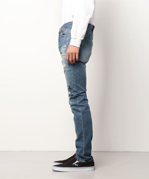 HYSTERIC GLAMOUR（ヒステリックグラマー）の「RSC加工 スリムデニムパンツ（デニムパンツ・メンズ・インディゴブルー・32inch/30inch/28inch/34inch/31inch/29inch）」の4枚目の写真