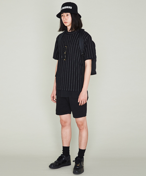 WEGO（ウィゴー）の「WEGO/鹿の子ストライプポケTシャツ（Tシャツ/カットソー・メンズ・ホワイト/ブラック・LARGE/MEDIUM）」の12枚目の写真