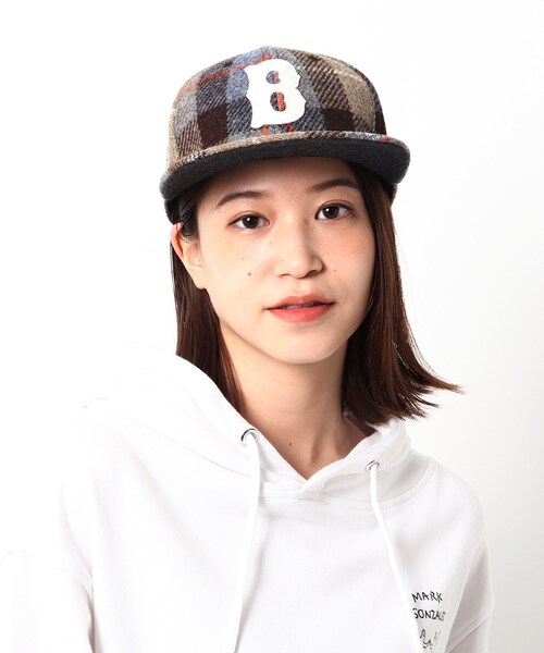 HARRIS TWEED（ハリスツイード）の「◆Harris Tweed ハリス ツィード フェルトワッペン ベースボールキャップ（キャップ・レディース・グレー/チャコールグレー/ブラック/ブラウン系/ベージュ/ワインレッド/ネイビー・99）」の5枚目の写真