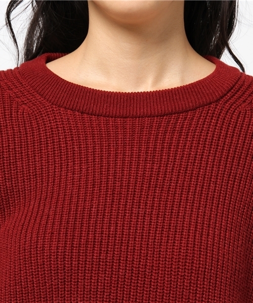 URBAN RESEARCH ROSSO WOMEN（アーバンリサーチ　ロッソ）の「ROSSO カラー畦PO（ニット/セーター・レディース・グリーン/ボルドー/グレー・FREE）」の13枚目の写真