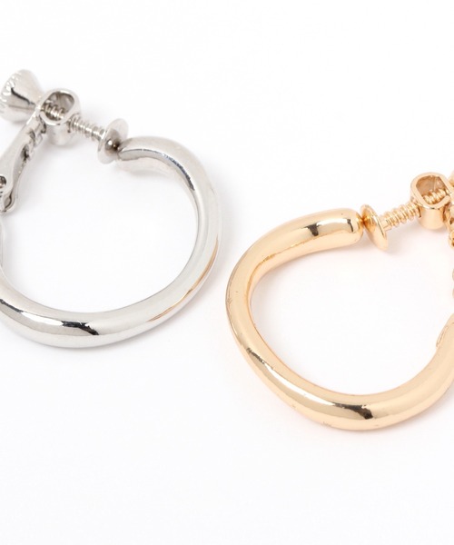 niko and...（ニコアンド）の「メタルアーチイヤリング（イヤリング・レディース・グレー/イエロー・0）」の3枚目の写真