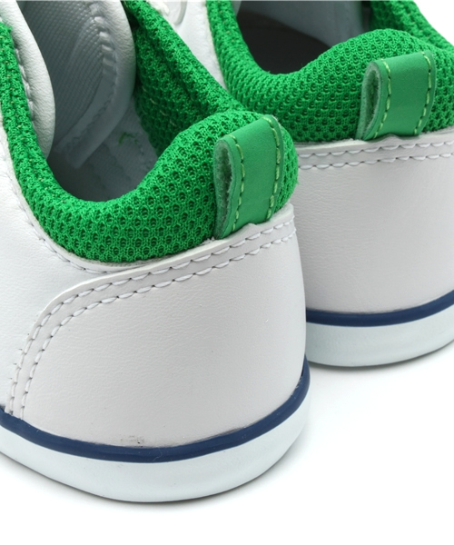 CONVERSE（コンバース）の「MINI P-L 2 / ミニ P-L 2（スニーカー・キッズ・ホワイト×グリーン/オレンジ・14cm/13.5㎝/13cm/15cm/14.5㎝/12.5cm/12cm）」の3枚目の写真