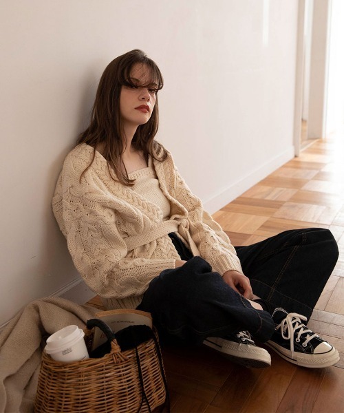 mangata（モンガータ）の「Cable knit ensemble（ニット/セーター  