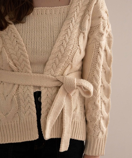 mangata（モンガータ）の「Cable knit ensemble（ニット/セーター  