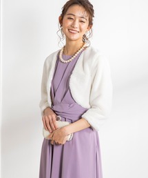 form forma（フォルムフォルマ）の「ふわふわの肌触り♪エコファーボレロ≪日本製≫（その他アウター）」