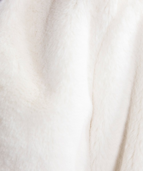 form forma（フォルムフォルマ）の「ふわふわの肌触り♪エコファーボレロ≪日本製≫（その他アウター・レディース・オフホワイト・9号）」の9枚目の写真