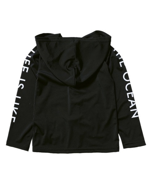 devirock（デビロック）の「UVカット フード付き 長袖ジップラッシュガード（ラッシュガード・キッズ・ホワイト/ブラック/その他3/その他4・110cm/100cm/120cm/130cm/140cm/150cm/160cm）」の8枚目の写真