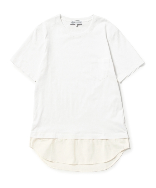 B:MING by BEAMS(ビーミングバイビームス)の「【OCEANS 7月号掲載】【SMART 6月号掲載】ビーミング by ビームス / フェイクレイヤーTシャツ(Tシャツ/カットソー・メンズ・ホワイト/ライトグレー/ネイビー・MEDIUM/X-LARGE/LARGE/SMALL)」の4枚目の写真