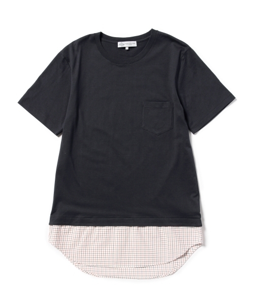 B:MING by BEAMS(ビーミングバイビームス)の「【OCEANS 7月号掲載】【SMART 6月号掲載】ビーミング by ビームス / フェイクレイヤーTシャツ(Tシャツ/カットソー・メンズ・ホワイト/ライトグレー/ネイビー・MEDIUM/X-LARGE/LARGE/SMALL)」の6枚目の写真