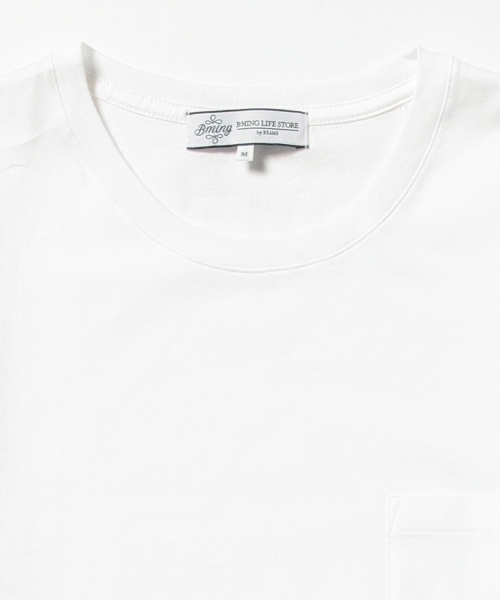 B:MING by BEAMS(ビーミングバイビームス)の「【OCEANS 7月号掲載】【SMART 6月号掲載】ビーミング by ビームス / フェイクレイヤーTシャツ(Tシャツ/カットソー・メンズ・ホワイト/ライトグレー/ネイビー・MEDIUM/X-LARGE/LARGE/SMALL)」の7枚目の写真