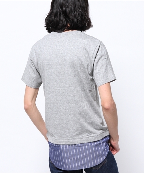 B:MING by BEAMS(ビーミングバイビームス)の「【OCEANS 7月号掲載】【SMART 6月号掲載】ビーミング by ビームス / フェイクレイヤーTシャツ(Tシャツ/カットソー・メンズ・ホワイト/ライトグレー/ネイビー・MEDIUM/X-LARGE/LARGE/SMALL)」の11枚目の写真