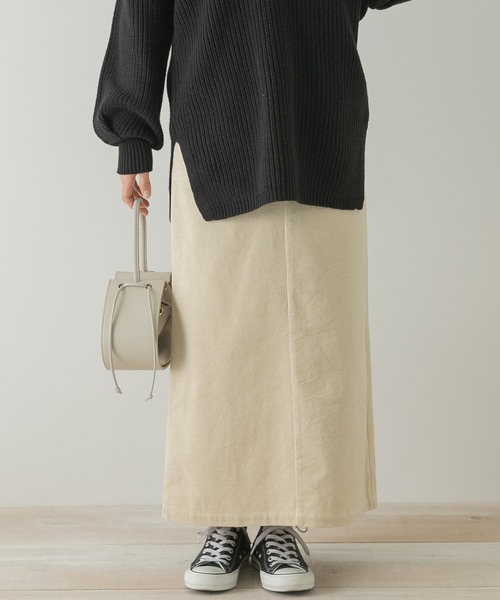 URBAN RESEARCH Sonny Label（アーバンリサーチサニーレーベル）の「ナチュラルストレッチコーデュロイスカート（スカート・レディース・ベージュ系その他/オフホワイト/チャコールグレー・36/38）」の5枚目の写真