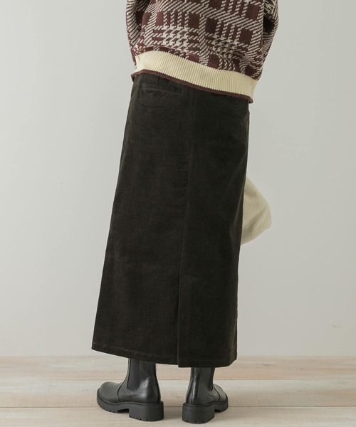 URBAN RESEARCH Sonny Label（アーバンリサーチサニーレーベル）の「ナチュラルストレッチコーデュロイスカート（スカート・レディース・ベージュ系その他/オフホワイト/チャコールグレー・36/38）」の12枚目の写真
