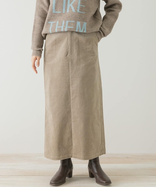 URBAN RESEARCH Sonny Label（アーバンリサーチサニーレーベル）の「ナチュラルストレッチコーデュロイスカート（スカート・レディース・ベージュ系その他/オフホワイト/チャコールグレー・36/38）」の15枚目の写真