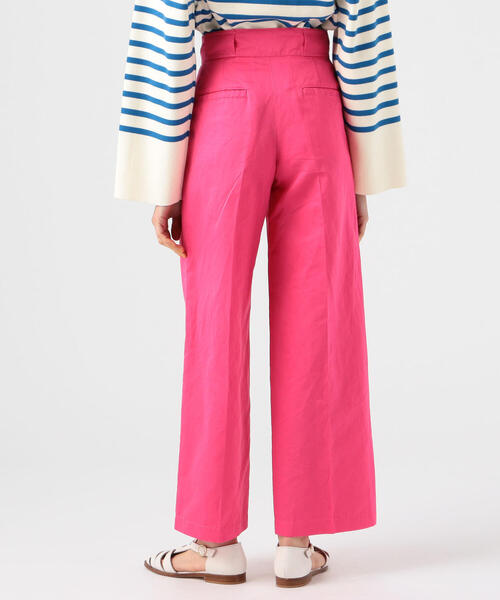 TOMORROWLAND （トゥモローランド）の「コットンリネンツイル ワンタックワイドパンツ（その他パンツ・レディース・ホワイト/ピンク/ブルー/ボルドー・36/34/32）」の6枚目の写真