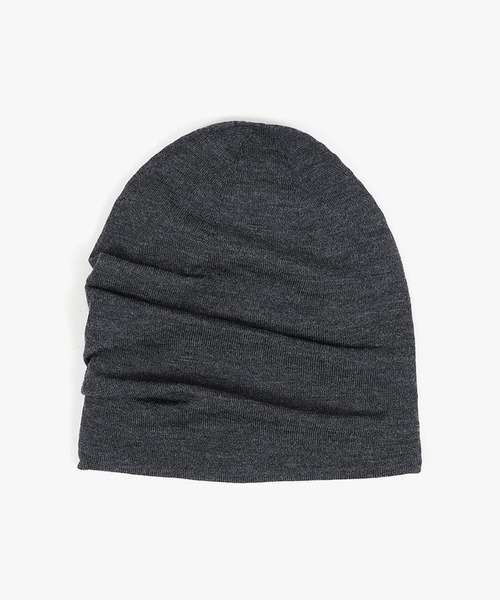 MANIERA（マニエラ）の「ウール 3Dビーニー（ニットキャップ/ビーニー・メンズ・ブラック/グレー/チャコール・FREE）」の19枚目の写真