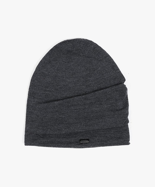 MANIERA（マニエラ）の「ウール 3Dビーニー（ニットキャップ/ビーニー・メンズ・ブラック/グレー/チャコール・FREE）」の18枚目の写真
