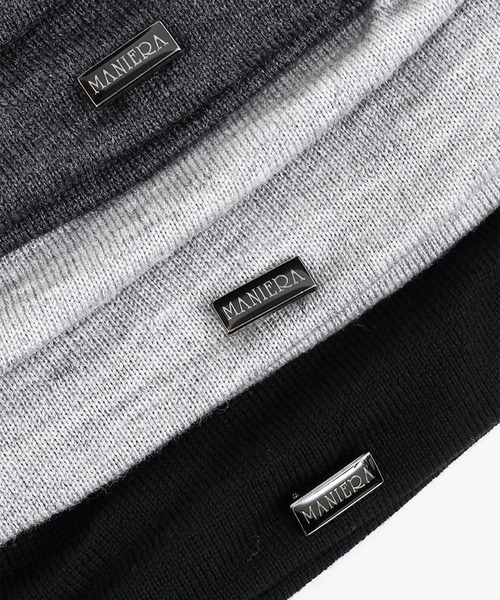 MANIERA（マニエラ）の「ウール 3Dビーニー（ニットキャップ/ビーニー・メンズ・ブラック/グレー/チャコール・FREE）」の13枚目の写真