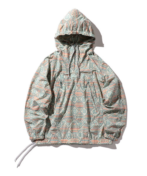 BEAMS PLUS（ビームスプラス）の「BEAMS PLUS / ジオメトリック プリント アノラック（その他アウター・メンズ・オレンジ/サックスブルー・SMALL/MEDIUM/LARGE/X-LARGE）」の20枚目の写真