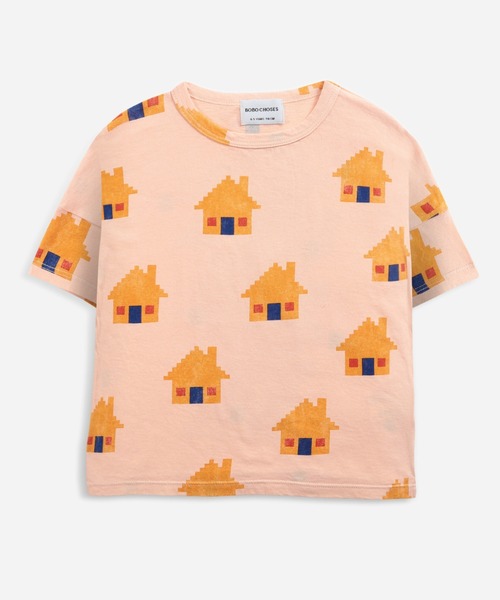 BOBO CHOSES（ボボショーズ）の「Brick House all over short sleeve T-shirt（Tシャツ/カットソー・キッズ・オレンジ・2-3Y/4-5Y/6-7y/8-9y/10-11y）」の11枚目の写真