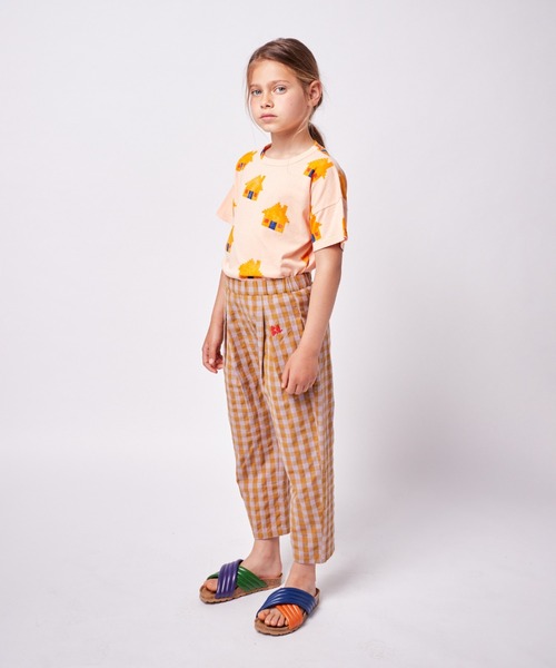 BOBO CHOSES（ボボショーズ）の「Brick House all over short sleeve T-shirt（Tシャツ/カットソー・キッズ・オレンジ・2-3Y/4-5Y/6-7y/8-9y/10-11y）」の4枚目の写真