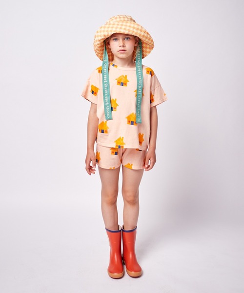 BOBO CHOSES（ボボショーズ）の「Brick House all over short sleeve T-shirt（Tシャツ/カットソー・キッズ・オレンジ・2-3Y/4-5Y/6-7y/8-9y/10-11y）」の13枚目の写真