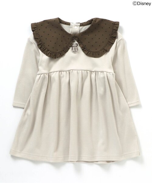 Disney(ディズニー)の「WEB限定 ディズニーキャラクターBIGカラーワンピース(ワンピース・キッズ・ベージュ/アイボリー・90/100/110/120/80/130/140)」の12枚目の写真