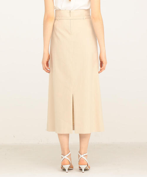 TOMORROWLAND (トゥモローランド)の「ワンダーリネンストレッチ ハイウエストフレアミディスカート(スカート・レディース・ベージュ/ブラック・34/36)」の7枚目の写真