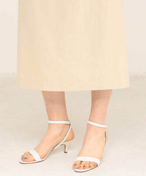 TOMORROWLAND (トゥモローランド)の「ワンダーリネンストレッチ ハイウエストフレアミディスカート(スカート・レディース・ベージュ/ブラック・34/36)」の12枚目の写真