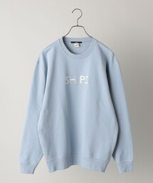 *SHIPS: 刺繍 SHIPS ロゴ ユニセックス クルーネック スウェット