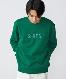 SHIPS | *SHIPS: 刺繍 SHIPS ロゴ ユニセックス クルーネック スウェット(スウェット)