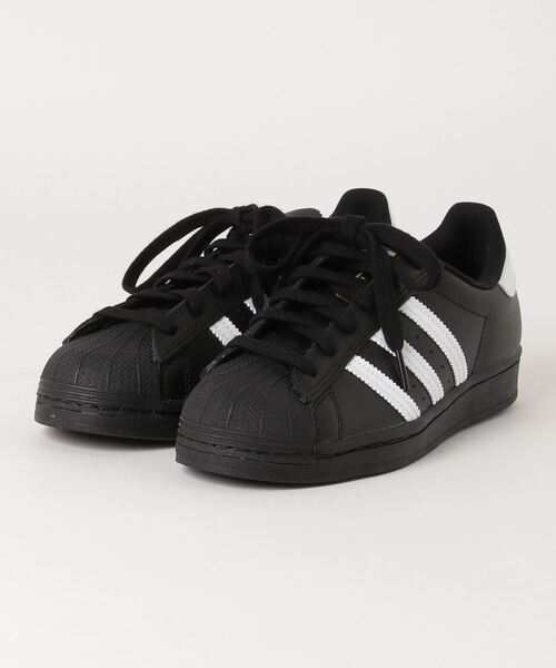 adidas（アディダス）の「adidas/アディダス スケートボーディング スーパースター スケボー スケシュー 421221924（スニーカー・レディース・ブラック×ブラック・27.0cm/25.0cm/27.5cm/28.5cm/24.0cm/23.0cm/28.0cm/26.5cm/26.0cm）」の4枚目の写真