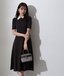 PROPORTION BODY DRESSING | クラシカルレイヤーカラーニットワンピース / 1212140900(ワンピース)